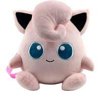 Sac à dos en peluche Jigglypuff, de taille compacte et spacieuse - Sac à dos en peluche Jigglypuff Pokémon avec des bretelles réglables et confortables, licence officielle du personnage Pokémon amusan