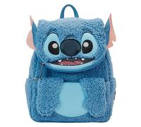 Sac Ã dos en peluche Loungefly Loungefly Disney Stitch Bleu 22,5x26,25x11,25 cm