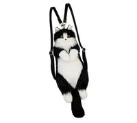 Sac à Dos en Peluche Mignon pour Chat, Sac à Dos de Dessin animé Fait à la Main pour Adultes, Amoureux des Chats, Enfants, Pas D'écharpe