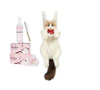 Sac à dos en peluche pour chat en peluche - Équipement de compagnon portable pour les étudiants | Texture confortable avec une construction légère et un ajustement confortable pour le travail universi