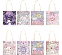 Sac À Dos En Peluche Pour Filles, Kawaii, Sanrio, Dessin Animé Kuromi, My Melody, Sac À Bandoulière En Toile, Mignon, Beauté, Pour L'étude, Cadeau D'anniversaire