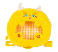 Sac à dos en peluche SD, modèle A, jaune, 22 cm