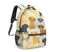 Sac à dos en polyester avec imprimé patte de chien mignon pour enfants, adolescents, école, voyage, dimensions polyvalentes, durable, 03, L, Décontracté