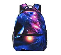 Sac à dos en polyester durable pour trekking, pique-nique, marche, cyclisme, grande capacité, antivol, sac à bandoulière polyvalent, Cool Galaxy Space Art Casual Daypack