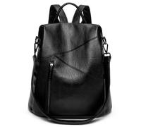 Sac à Dos en PU Cuir Anti-vol Bandoulière Élégante Nœud Papillon, Multipocket Mode pour Travail, École et Voyage