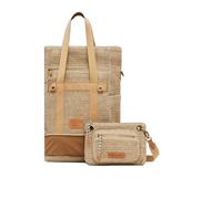 Desigual Sac à épaule Raffia Voyager Backpack Natural Beige pour femme 342808
