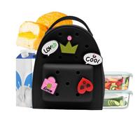 Sac à Dos en Silicone Mignon - Sac Zippé Imperméable, Portefeuille Réglable, Sac à Dos Dessin Animé Léger | Voyage, École, Travail, Gym, Pique-nique, Shopping en Plein air, Uni, Quotidien, Noir