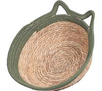 Sac à dos en toile à main, résistant à l'humidité, rond, en toile de verre, en toile de verre grise, pour les chevaux jusqu'à 7,5 kg, bien entretenu