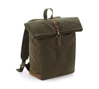 Sac Ã dos en toile cirÃ©e Quadra Heritage Vert TU