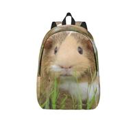 Sac à dos en toile de cochon d'Inde pour ordinateur portable, sac à dos pour ordinateur portable, sac à dos vintage décontracté, école, voyage, travail, Noir , S