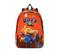 Sac à dos en toile motif super-héros Dog Man 2025 pour homme et femme, ideal pour les randonnées, les voyages, les études ou le sport Noir