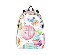 Sac à dos en toile pour ordinateur portable, sac de voyage, protection contre l'eau et sangles ergonomiques pour l'université, le travail d'affaires, Noir , S