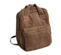 Sac à dos en velours côtelé pour ordinateur portable - Sac à dos d'école | Sac en velours côtelé avec poignée | Forfaits de jour de voyage esthétiques | Avec grande capacité pour le collège