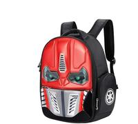 Sac à Dos Enfant 3D Transformers Sac à Dos Étanche Garçon Fille Sacoche d'écolier Lumineux Mode Créativité Sac Bandoulière en Nylon Cartable de Voyage Camping Randonnée Convient âgé de 5-10ans