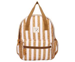 Sac à dos enfant à anses - Rayures caramel