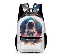 Sac À Dos Enfant Astronaute Scolaire CP-CM2 CArtable Homme de l'espace Mignon Backpack Unisexe Garçon Et Fille Ados Bookbag Voyage Bag