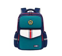 Sac à Dos Enfant, Cartable Léger et Imperméable, Protection de la Colonne Vertébrale, Parfait pour Garçons et Filles à l'École Primaire(Royal blue green,S)