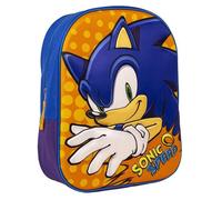 Sac à Dos Enfant - CERDA GROUP - Sonic - 3D - Bleu - Bretelles Rembourrées