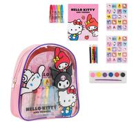Cerdá Sac à Dos Coloriage Hello Kitty 22 x 23 x 7 cm - Mochila à Colorier pour Enfant Dès 3 Ans - Rose