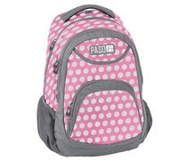 Sac à dos enfant CMP Paso rose à points blancs - 41cm - 2 compartiments