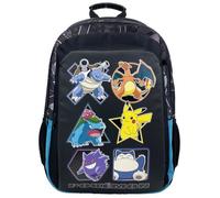 Sac à dos enfant - Cyp Brands Pokemon Geo - Noir - 30x14x41 cm - Confort et style