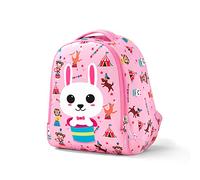 FANDARE Sac à Dos Enfant pour Filles et Garçons 2-7 Ans, Cartable Léger avec Bretelles et Sangle de Poitrine, Petit Sac d'École Maternelle Anti-Dérapant et Imperméable pour Voyage Lapin Magique