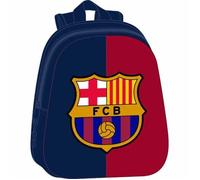 Safta Sac à dos scolaire F.C. Barcelone 3D – 27 x 10 x 33 cm, adaptable au chariot Bleu/grenat