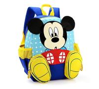 Sac à Dos Enfant Fille Cartable Fille Maternelle Primaire Minnie Mouse Marie Aristochat Accessoires Officiels,24x14x31cm,Bleu