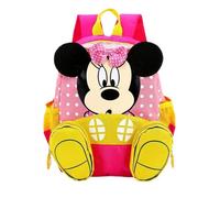 Sac à Dos Enfant Fille Cartable Fille Maternelle Primaire Minnie Mouse Marie Aristochat Accessoires Officiels,24x14x31cm,Rose