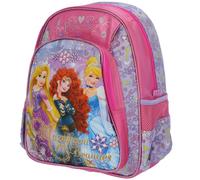 Sac À Dos Enfant Fille Polyester Satiné Imprimé Disney Princess 38 Cm Rose TU