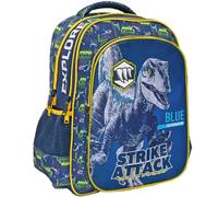 Sac À Dos Enfant Garçon Motif Jurassic En Textile Imprimé Bleu Marine TU