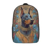 Sac à dos enfant imprimé en 3D, motif majesté canine royale - 1 sac d'école pour enfants, sac à dos de voyage pour garçons et filles, sac à livres pour l'école ou les voyages, 43 cm (17 pouces)