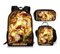 Sac à dos enfant Jurassic World 3 - Toile - Multicolore - Léger et portable09 Multicolore G