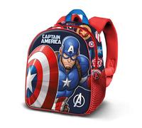 Sac Ã dos enfant Karactermania Marvel Captain America Patriot 3D Rouge 11x26x31 cm