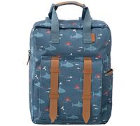 Sac À Dos Enfant Large Shark Bleu, Orange, Blanc TU