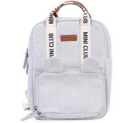 Childhome Sac à dos My First Bag 7L – Coton, pochette isotherme, compartiment boîte à repas – Écru