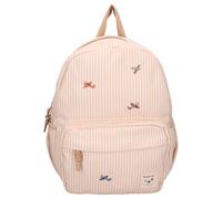 Sac à dos enfant Rayures Avions beige 36 cm