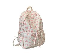 Sac À Dos Enfant - Sac À Dos avec Nœud Joli Sac À Dos Preppy pour Adolescentes Sac À Dos Esthétique Et Girly pour La Rentrée Scolaire Sac À Dos pour L'Université Petite Trousse De (One Size)