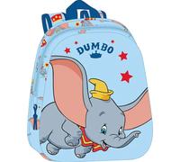 Safta - Sac à dos DUMBO 3D - Adaptable au chariot, bretelles rembourrées - Bleu ciel