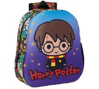 Sac Ã dos enfant Safta Harry Potter 3D Bleu 27x10x33 cm
