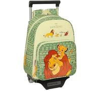 Safta Sac à dos à roulettes Mufasa Enfant Ergonomique Résistant Vert/Beige Taille unique
