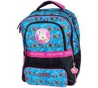 Sac À Dos Enfant Teo Jasmin Jasmine Cat 42 Cm À 2 Compartiments Zippés Bleu TU