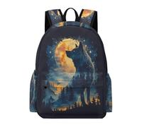 Sac À Dos Enfants, Cartable Loup Garçons 8-15 Ans Mignon Léger Sac A Dos Loup Pour A4 Dossiers Primaire Sac Animal Loup Élève De Terminale