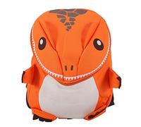 Sac à dos enfants mignon en forme de dinosaure 3D, petit cartable préscolaire pour garçons et filles, idéal comme cadeau (Orange)