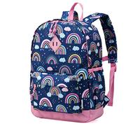 Sac à Dos Enfants, VASCHY Cartable Garçons Maternelle 4-6 Ans Mignon Léger Imperméable Sac a Dos Dinosaure Licorne pour A4 Dossiers Primaire Préscolaire avec Sangle de Poitrine, Arc-en-ciel, Taille