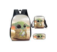Sac à dos Ensemble de sacs à dos décolier Baby Yoda trois pièces