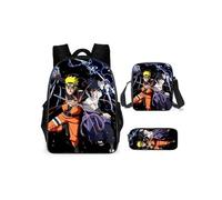 Sac à dos Ensemble de trois pièces - Sac à dos Naruto - Ensemble de trois pièces modélisé de 2