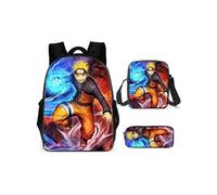 Sac à dos Ensemble de trois pièces - Sac à dos Naruto - Ensemble de trois pièces modélisé de 3