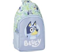 Sac à dos épaule Bluey - Couleur bleue - 13x23x7cm - Fabriqué en polyester - Sac à bandoulière pour enfants avec poignées réglables - Compartiment principal - Produit Original Fabriqué en Espagne