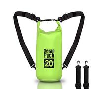 Sac à dos étanche 2/5/10/20L litres, Dry Bag Mer, Etui Pochette Imperméable Sangle bandoulière réglable pour bateau pêche Rafting plage sports nautiques, Protéger Téléphone/Argent/Carte/Clé